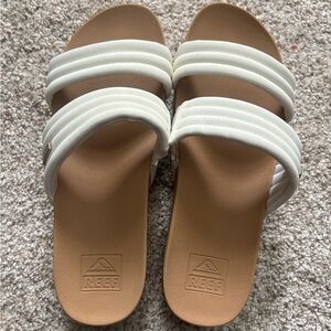 Reef Women's Cream and Brown Sandals 8